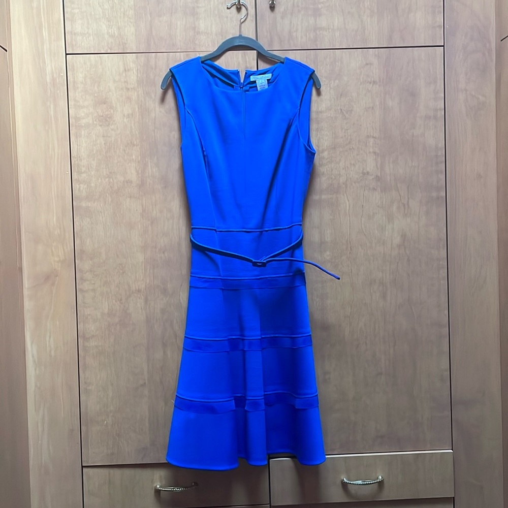Blue Oscar de la Renta dress!